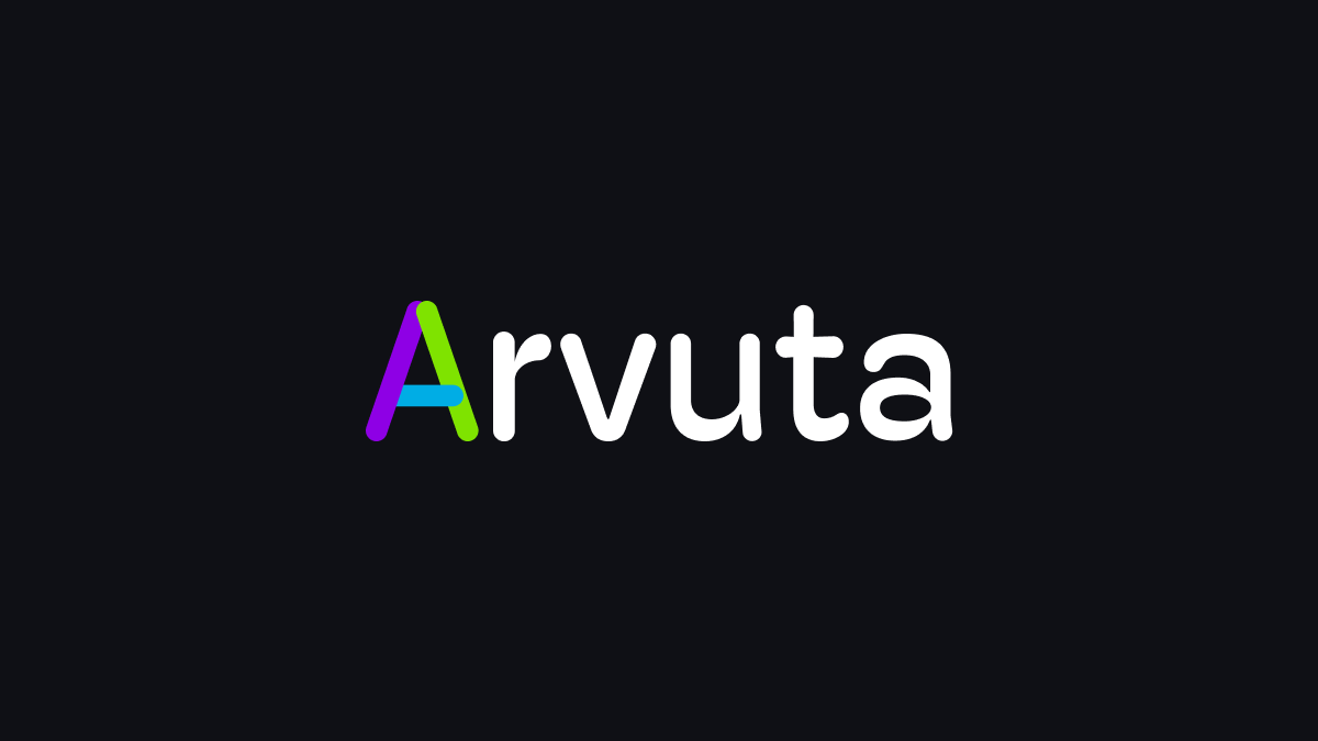 Arvuta logo design