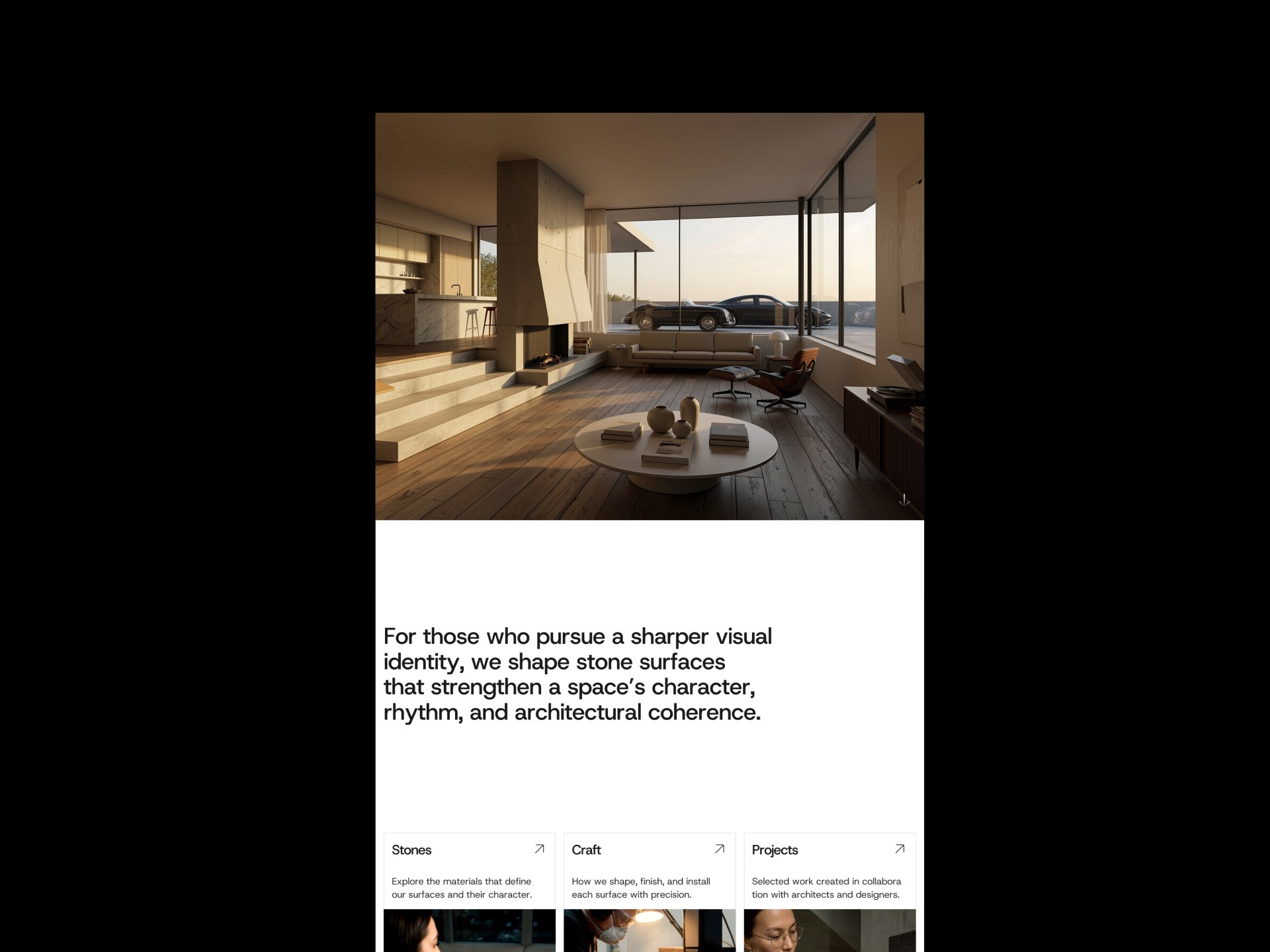 Lithos architecture Framer template page 1