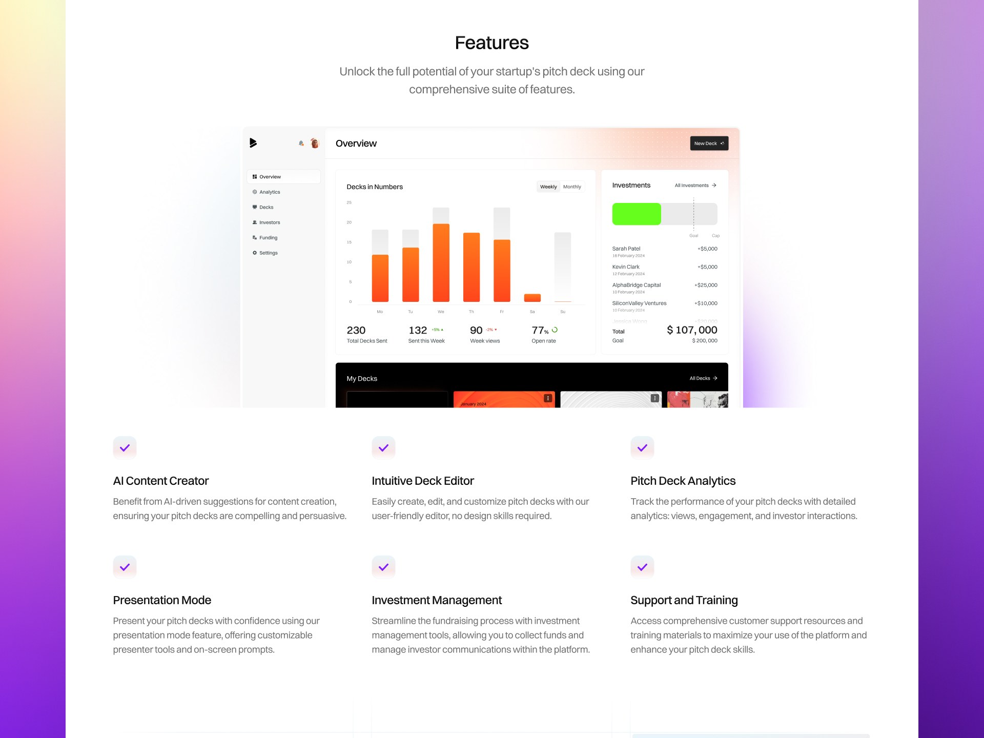 Deckker SaaS Framer template page 2 thumbnail