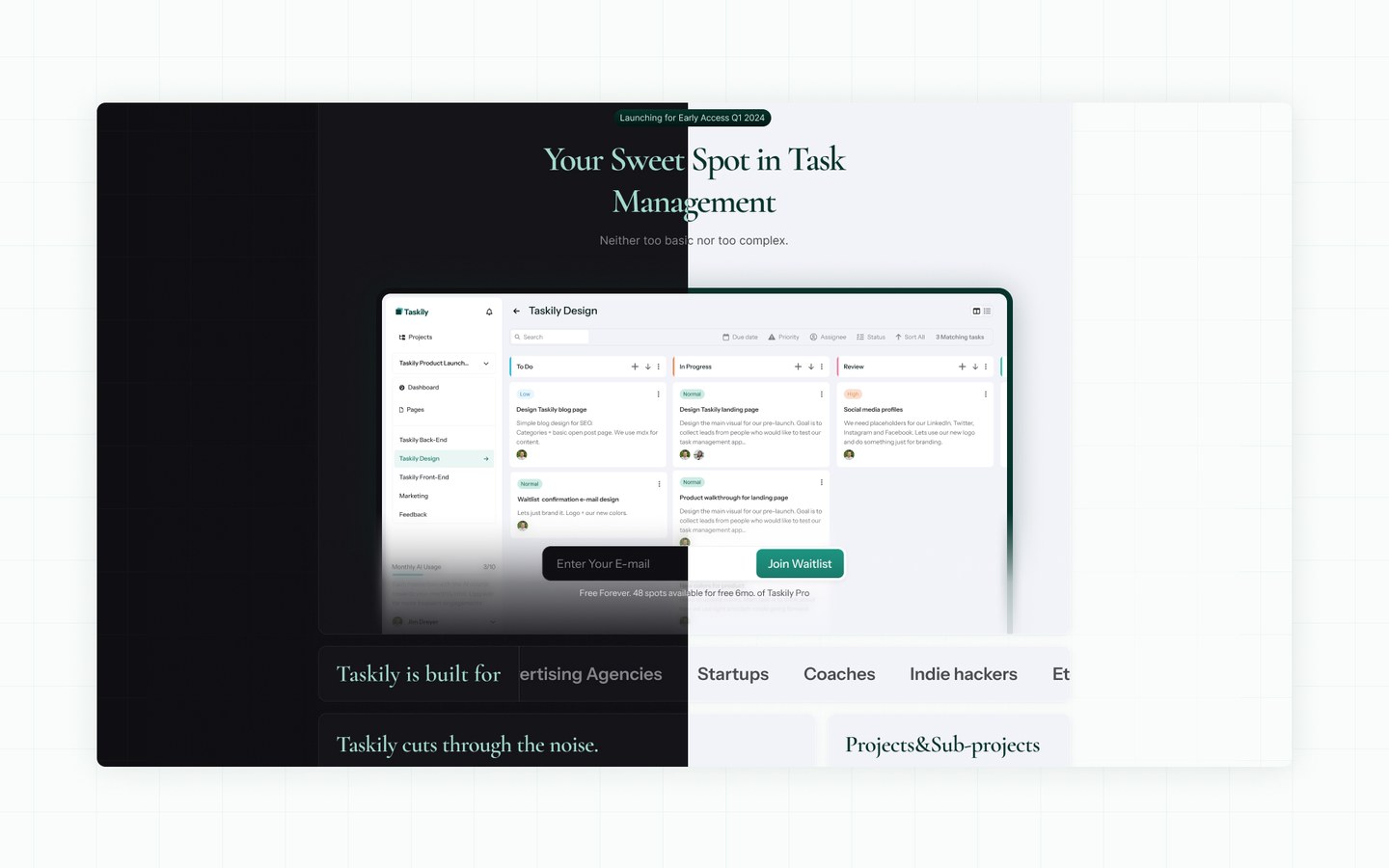 Light ja dark mode UI/UX disain