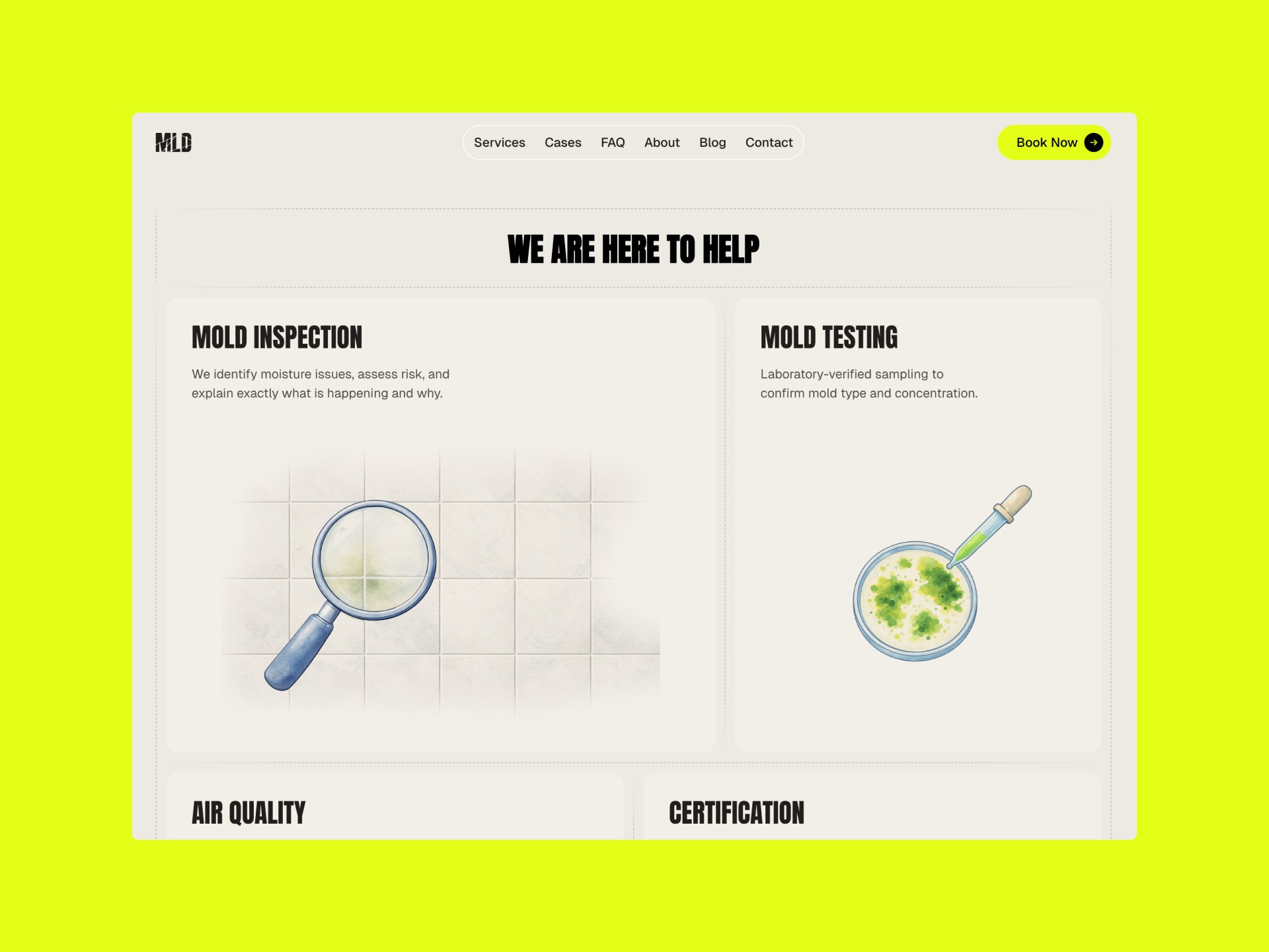 MLD mold inspection Framer template page 2 thumbnail