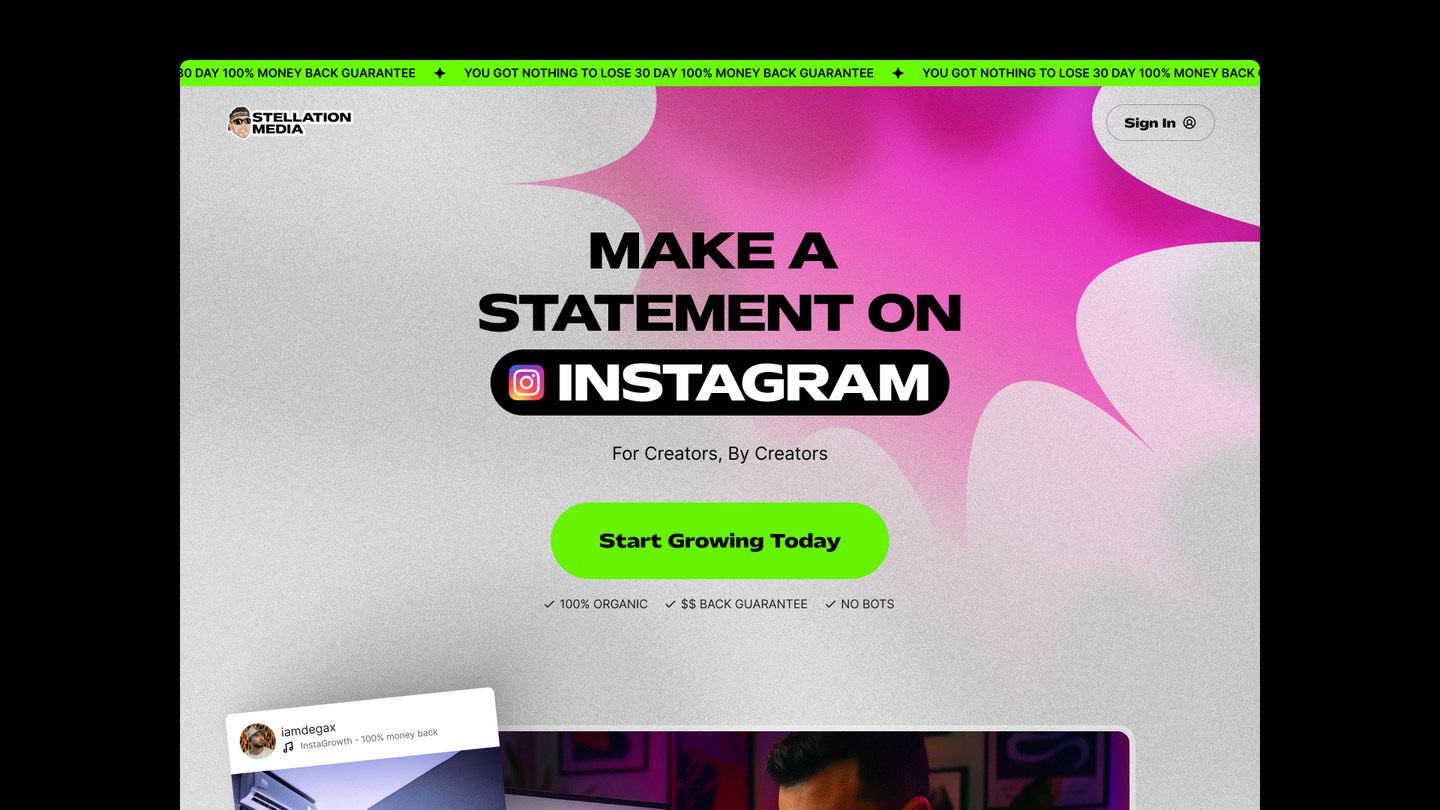 Framer website design