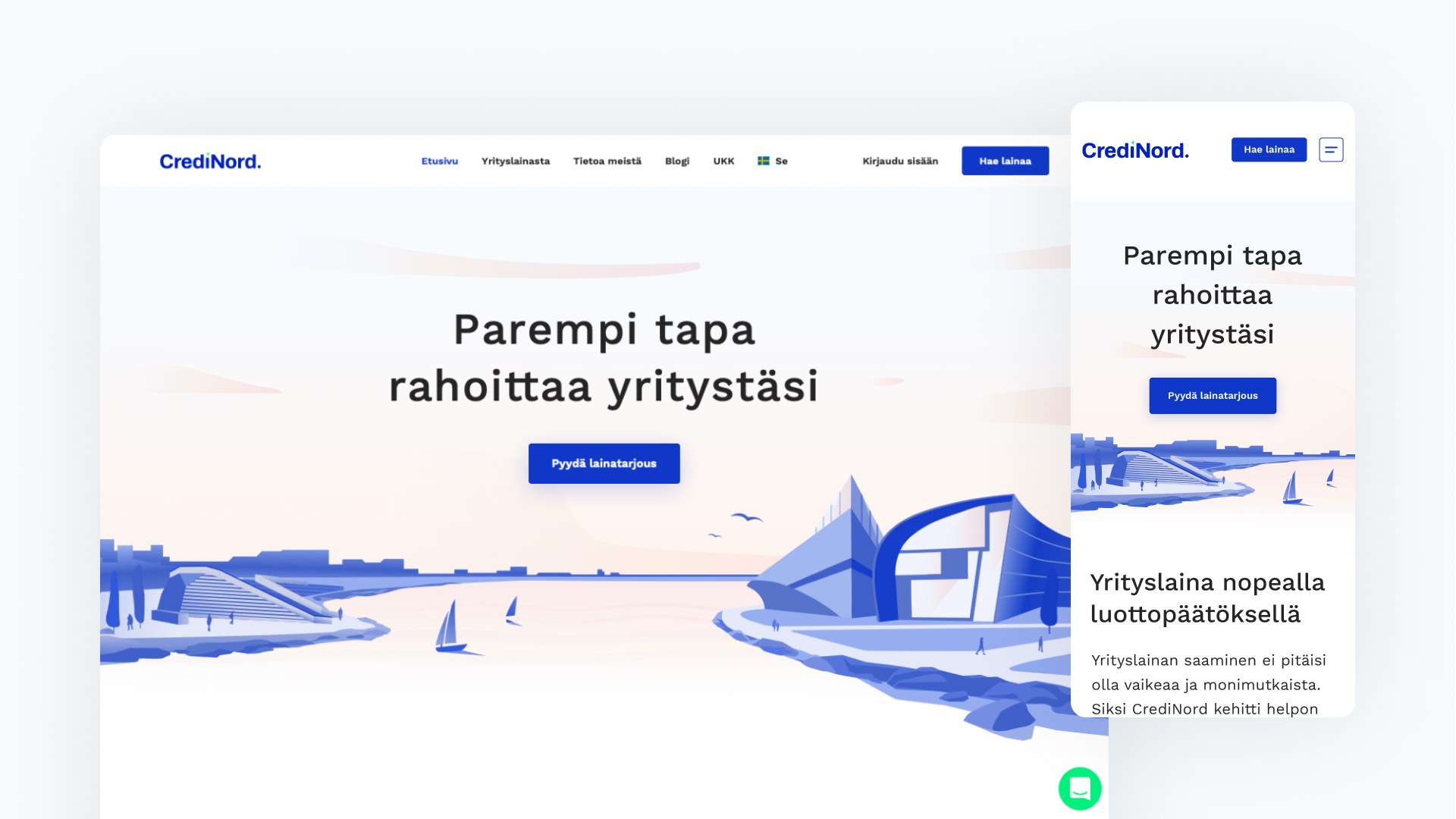Minimal modern webdesign