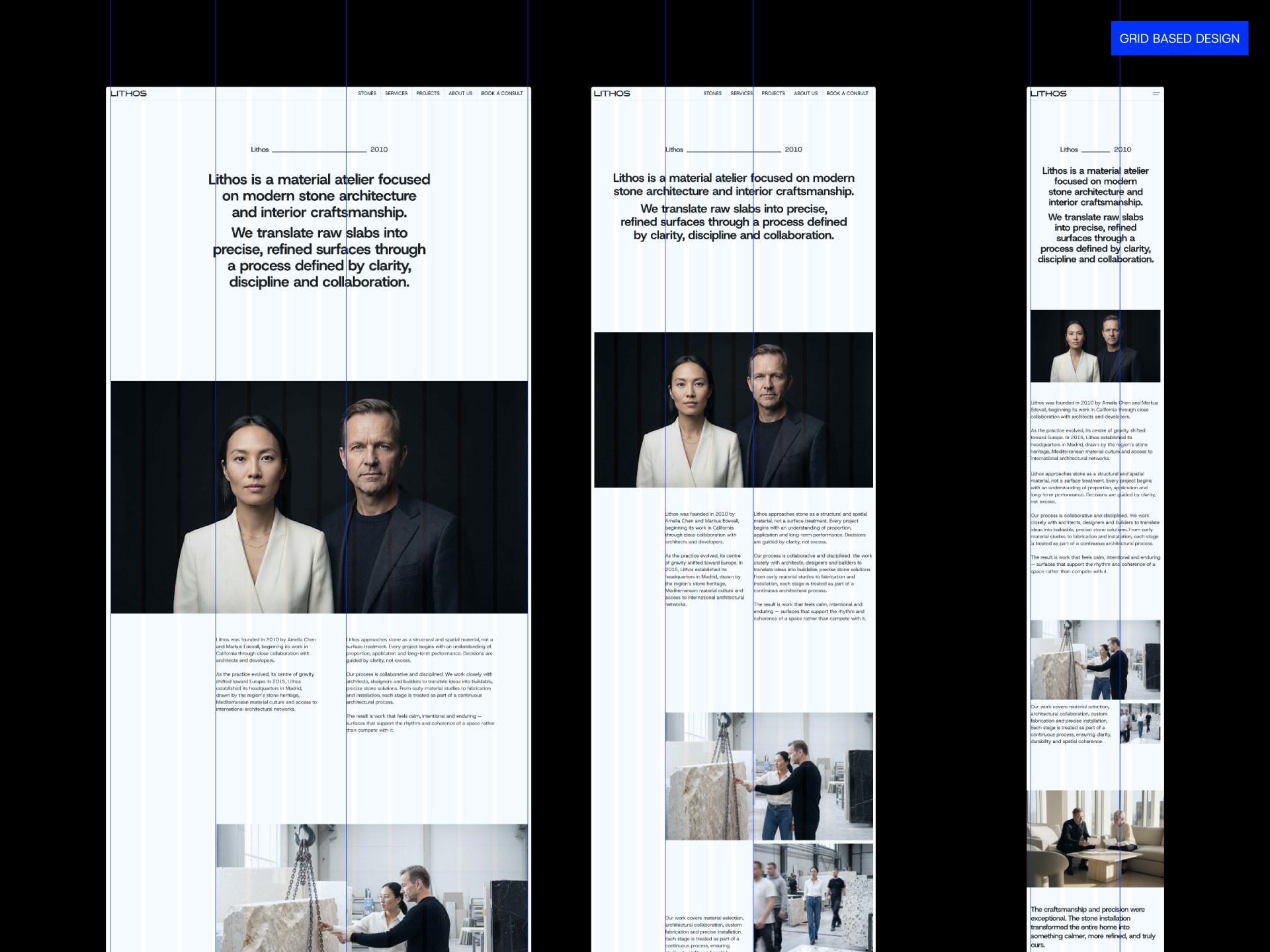 Lithos architecture Framer template page 2 thumbnail