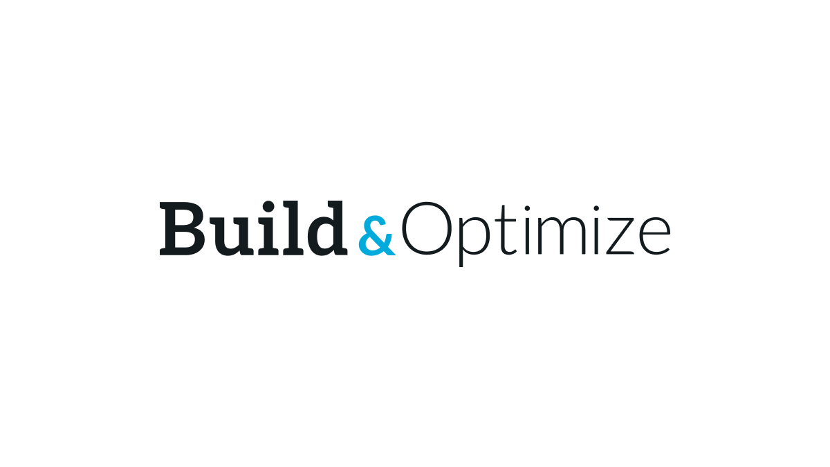 Build&Optimize logo design