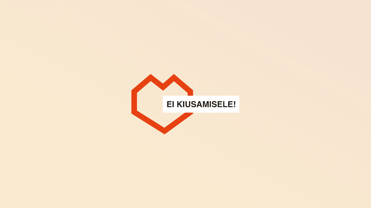 logo design Ei kiusamisele logo design
