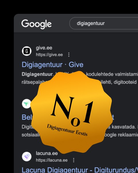 SEO nr 1 digiagentuur Eestis