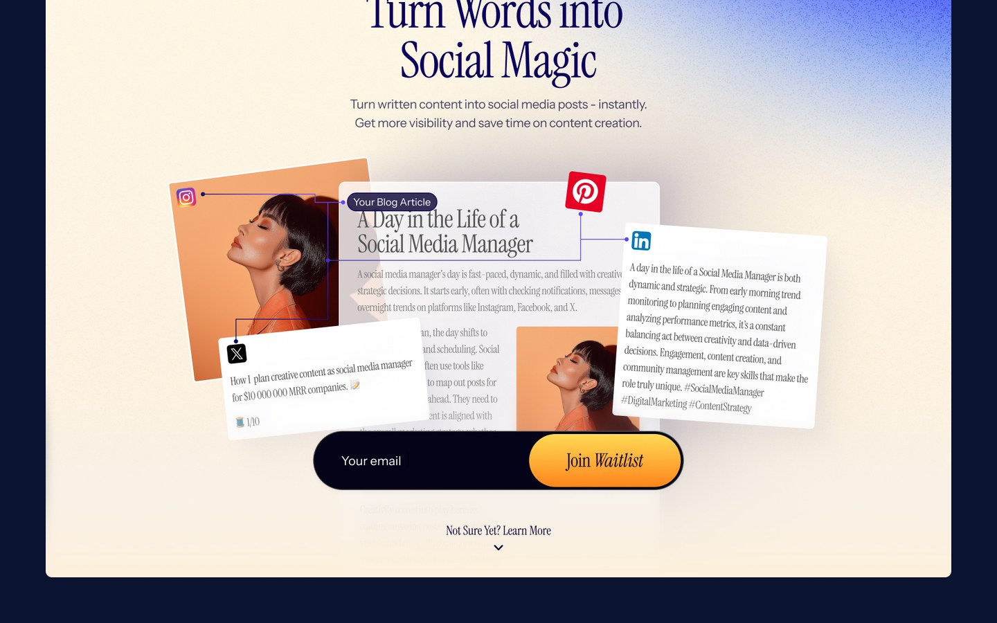 Waitlist component UI/UX design
