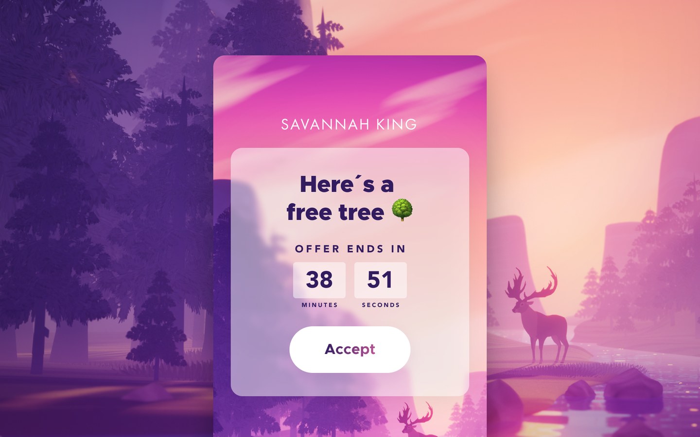 Limited-time offer countdown timer pop-up design