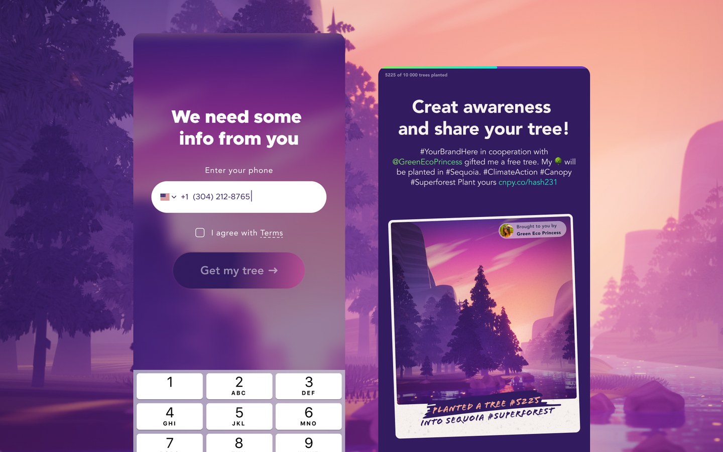 Interactive mobile app UI/UX design used as a lead tool