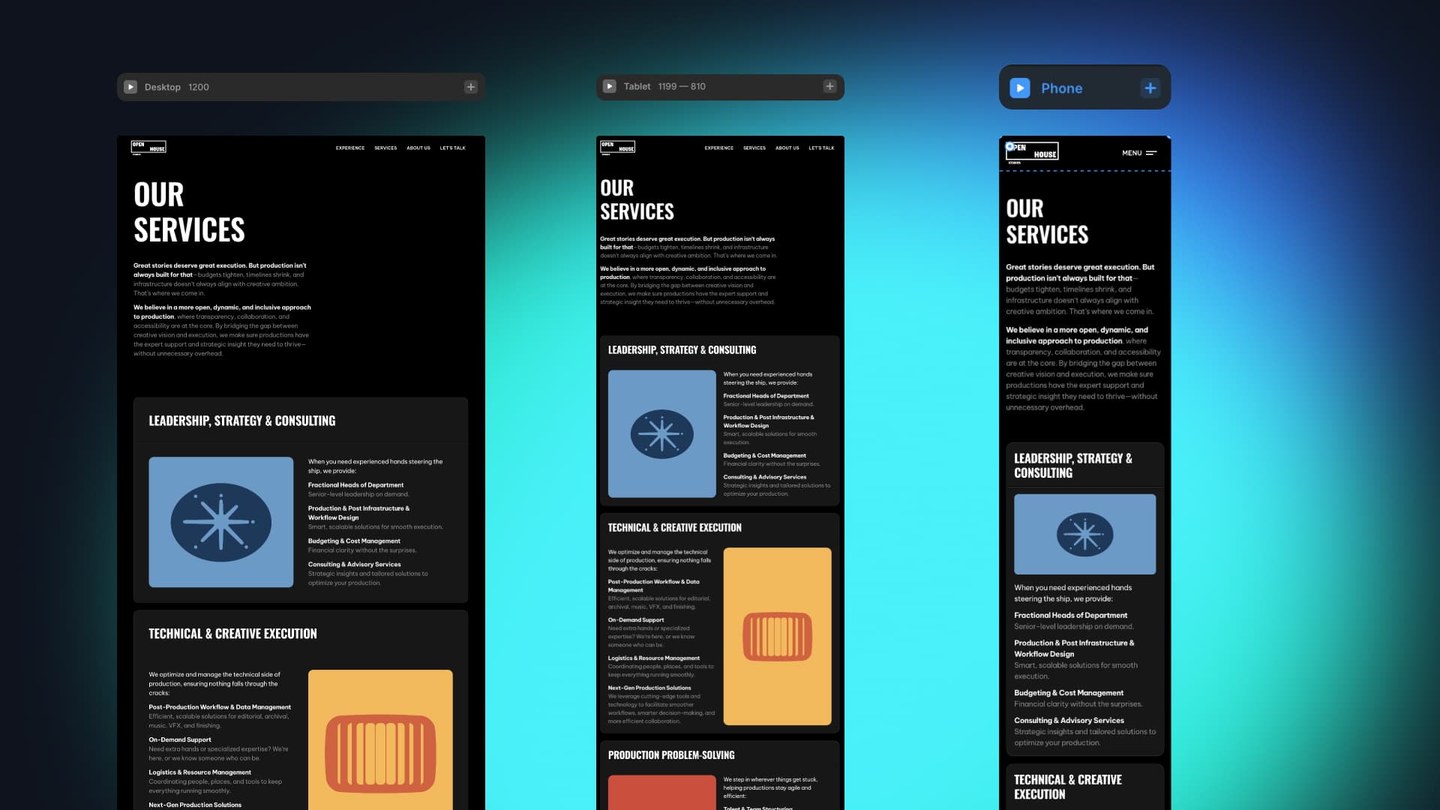 Mobile-friendly Framer-built website