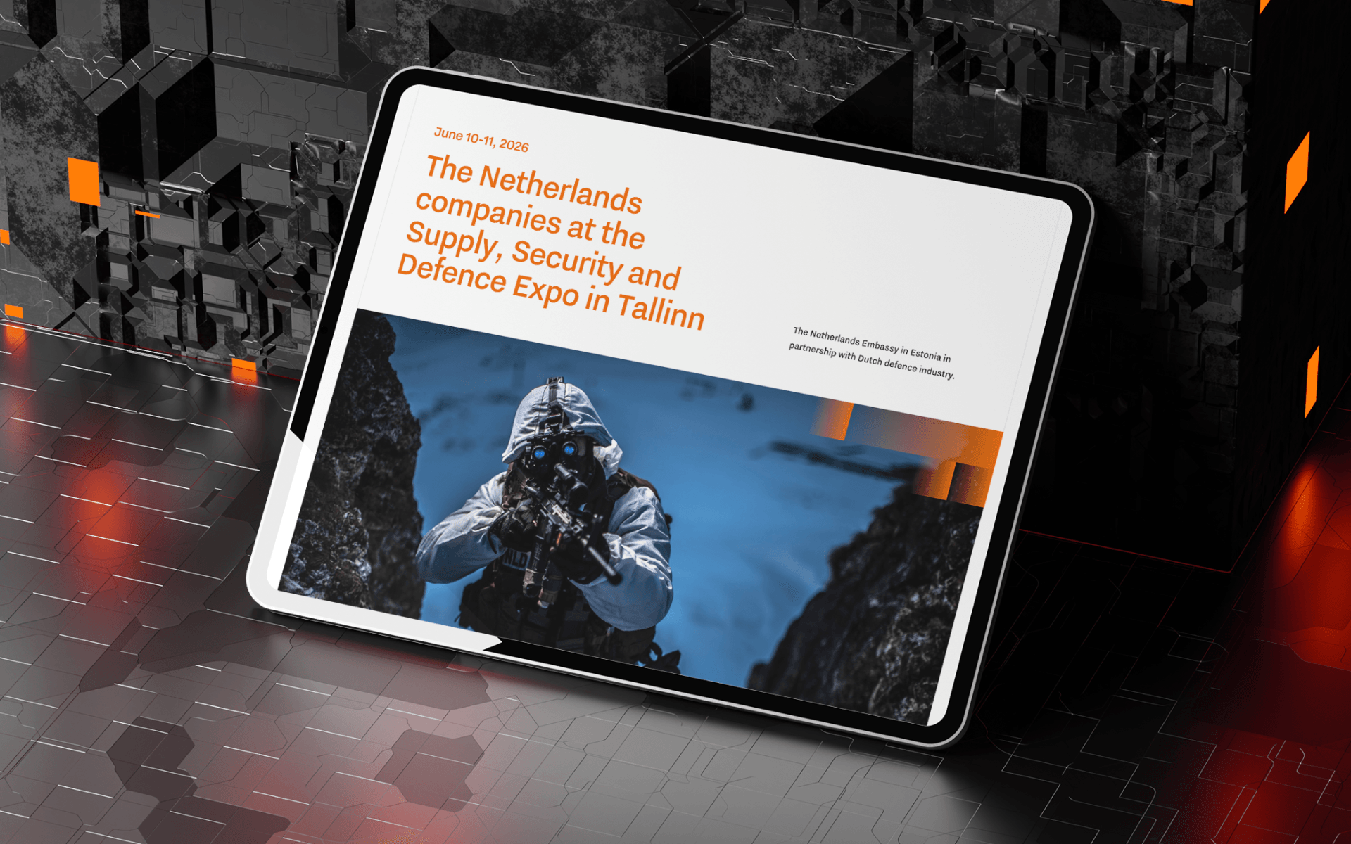 Netherlands Embassy Framer digital exhibition brochure for SSD Expo 2026