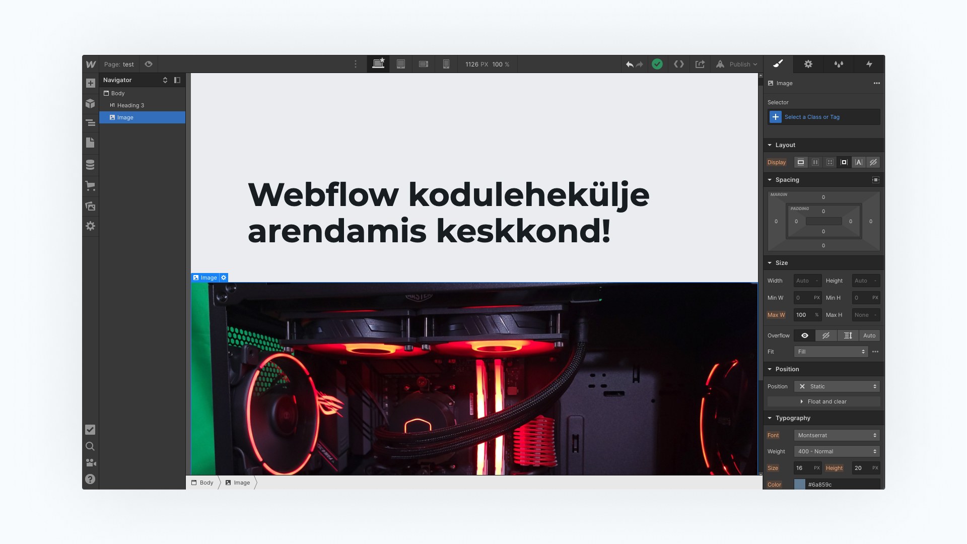 Website made in Webflow