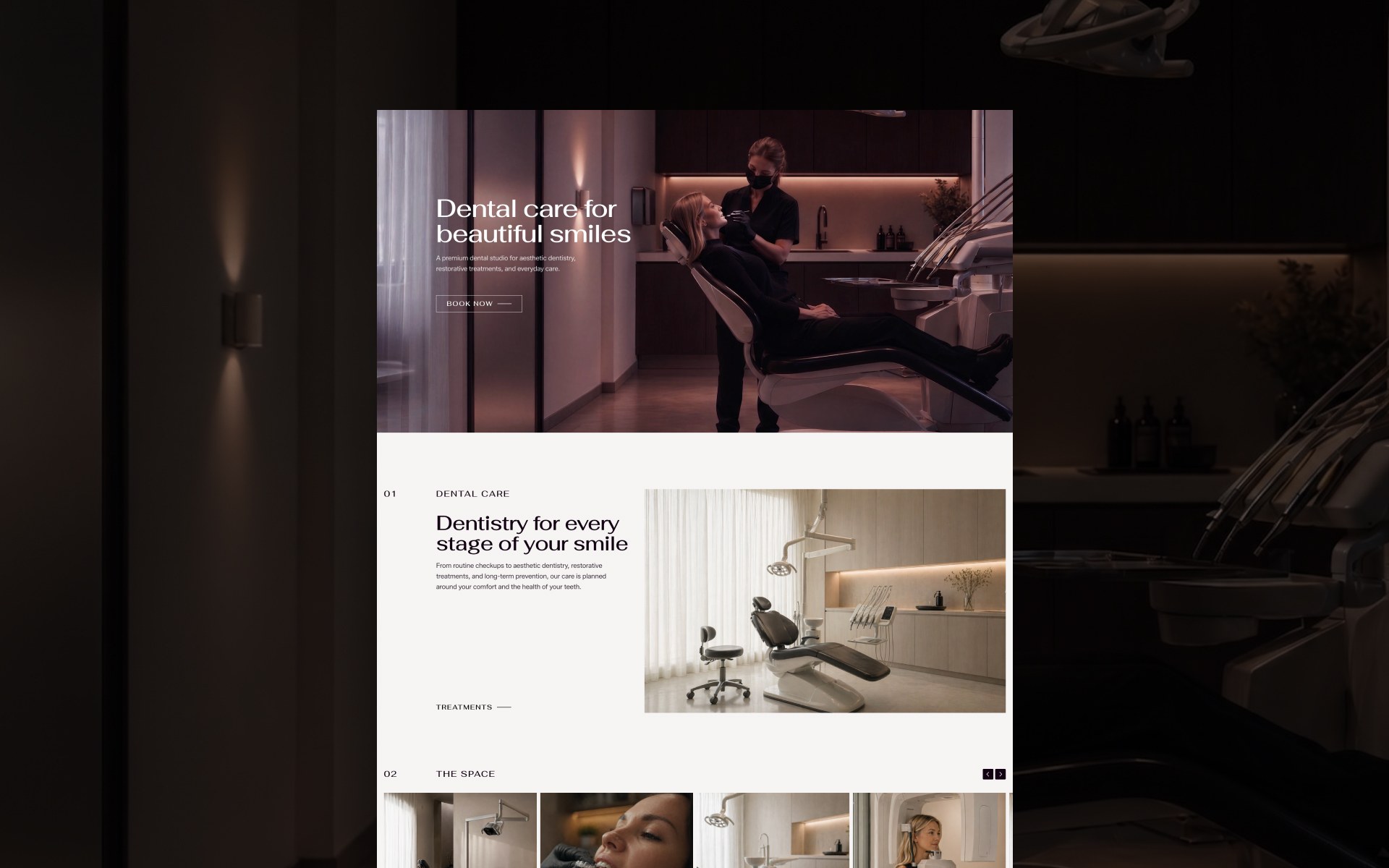 DENTRY dental clinic Framer template alternate preview