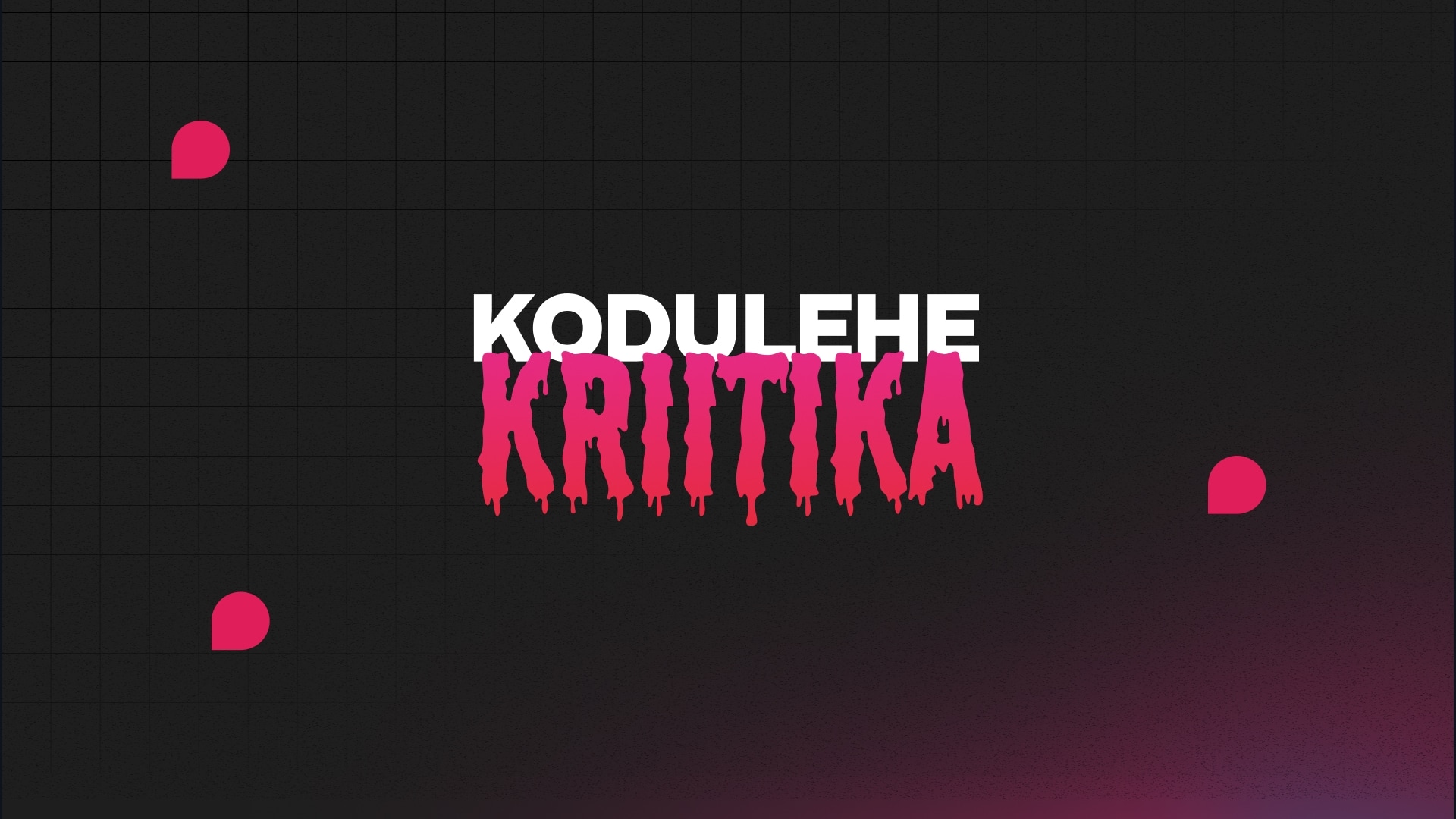 Kodulehe kriitika - UI/UX analüüs