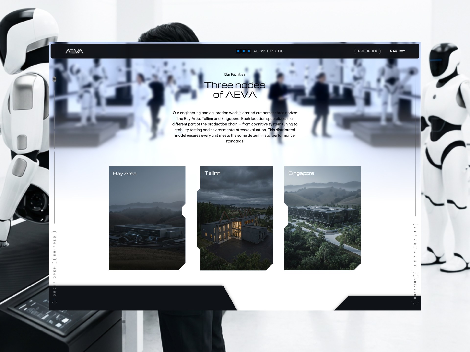 AEVA AI startup Framer template page 3 thumbnail