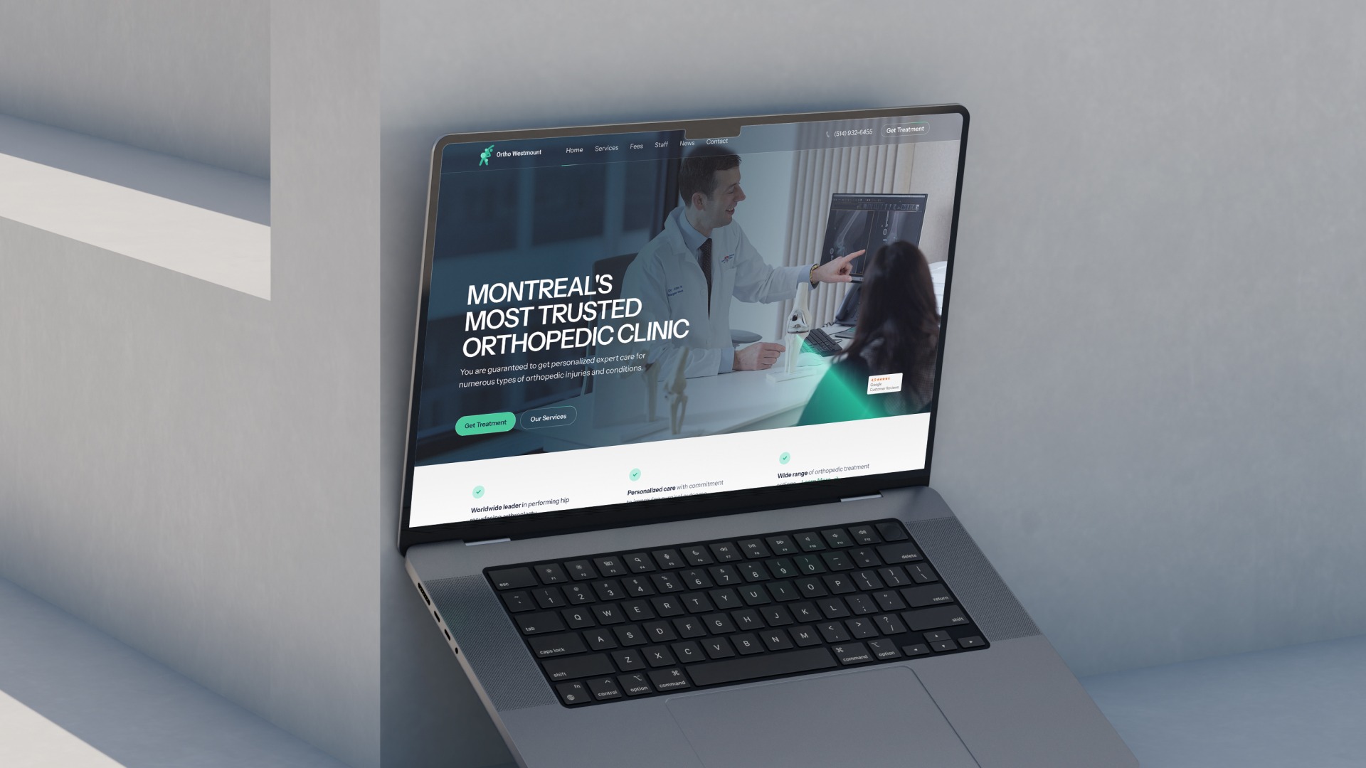 Clinic website redesign