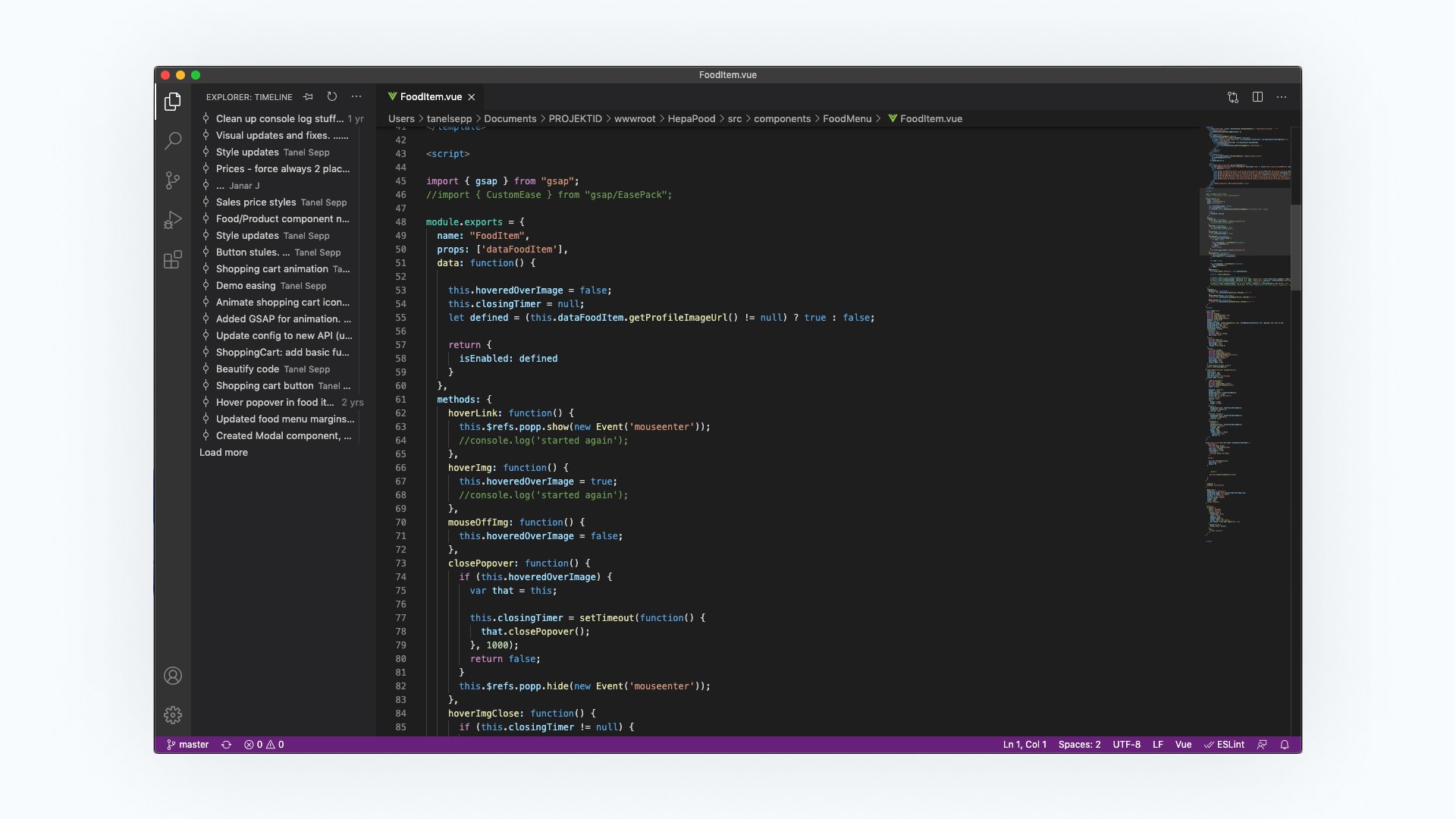 Website development