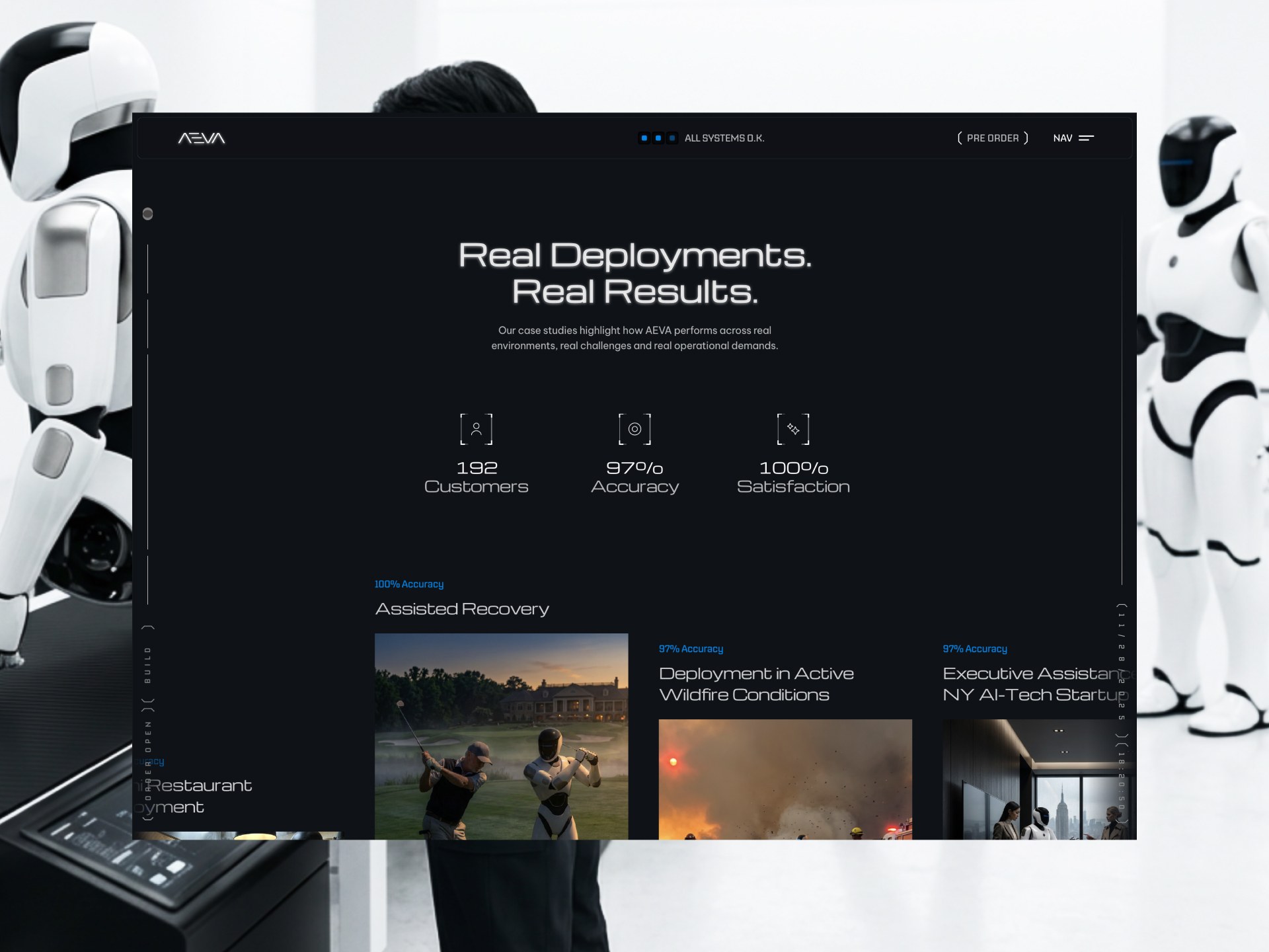 AEVA AI startup Framer template page 4 thumbnail
