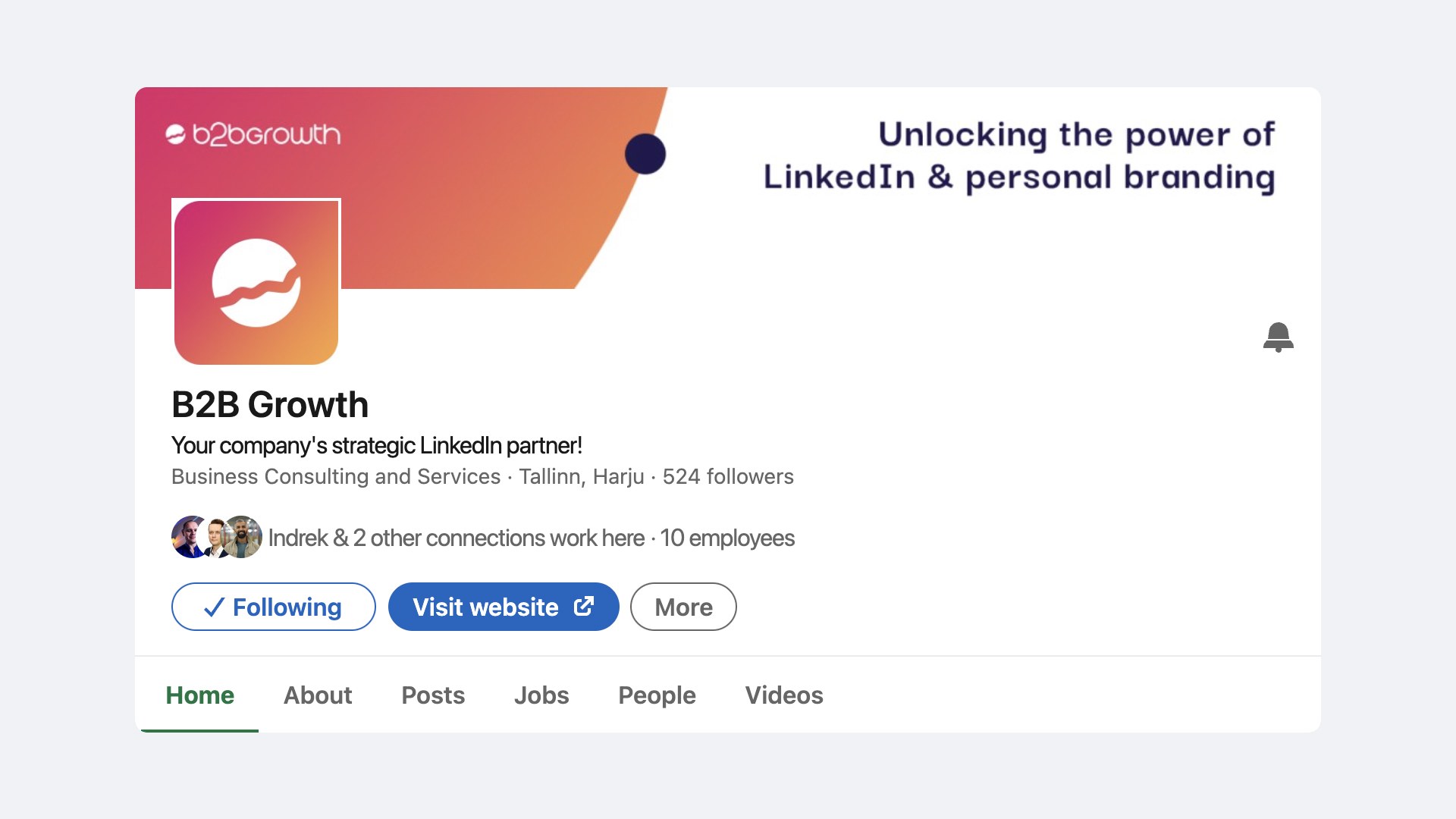 bänner LinkedIn profiili bänner