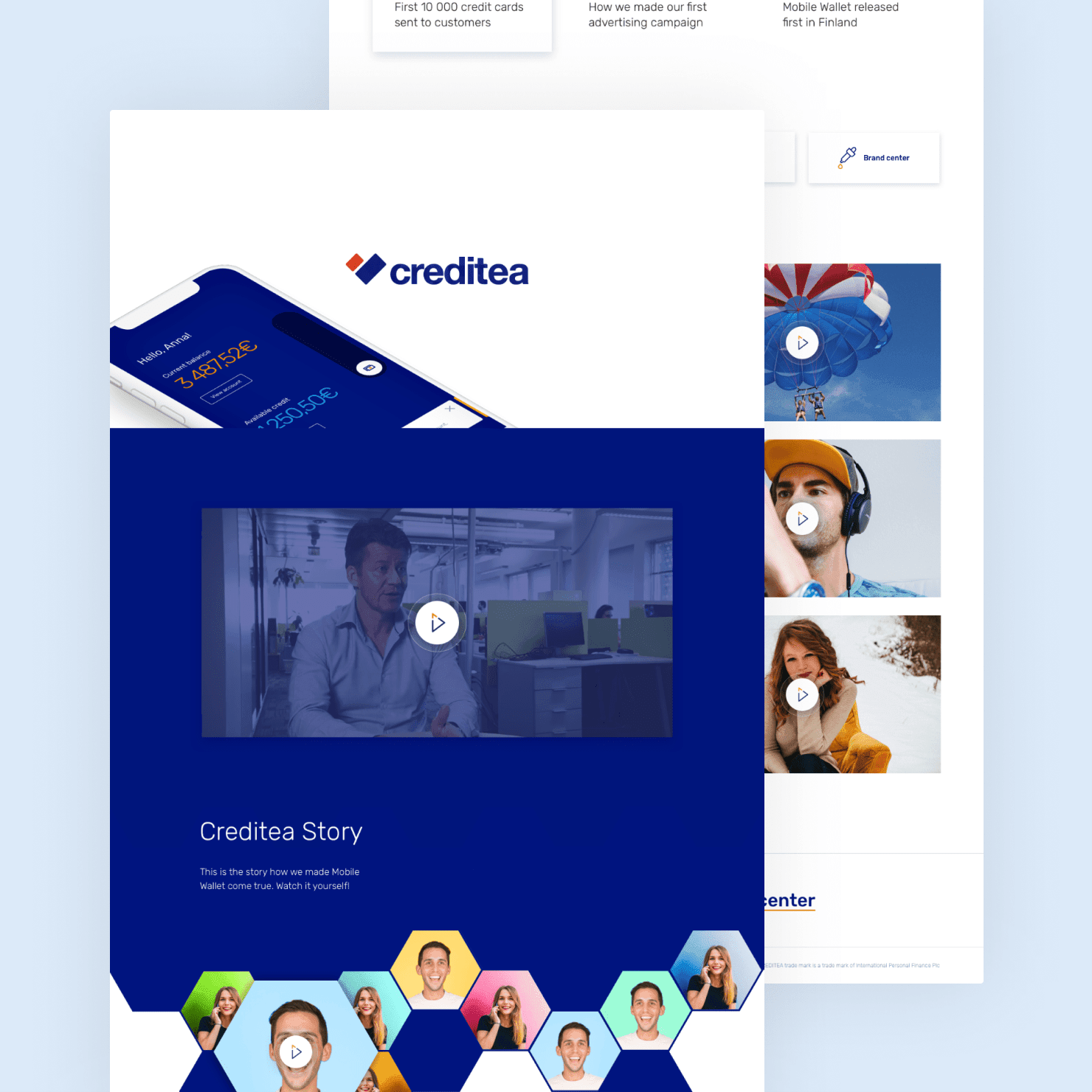 Webdesign Fintech website design
