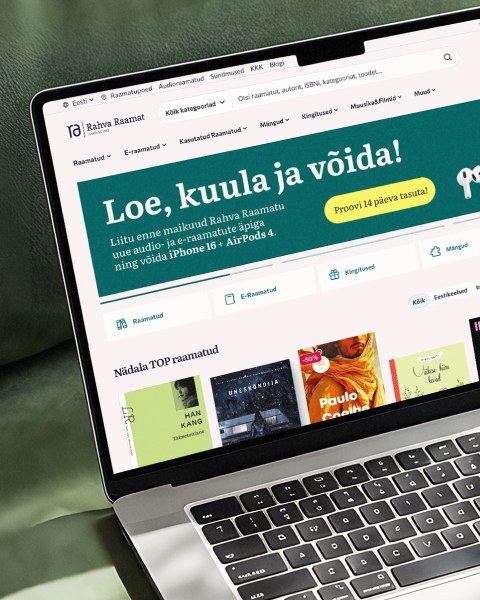 Rahva Raamatu e-poe UI/UX disain ja Eesti parima e-poe tiitel 2026