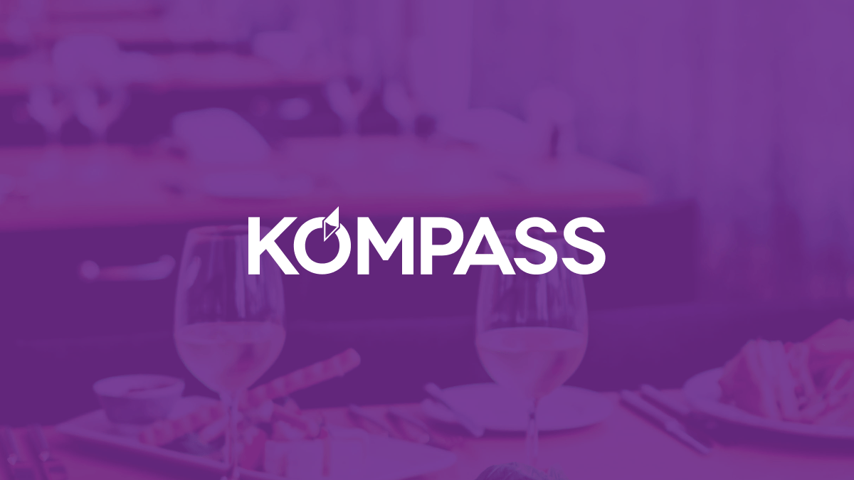 Kompass restoran logo kujundus