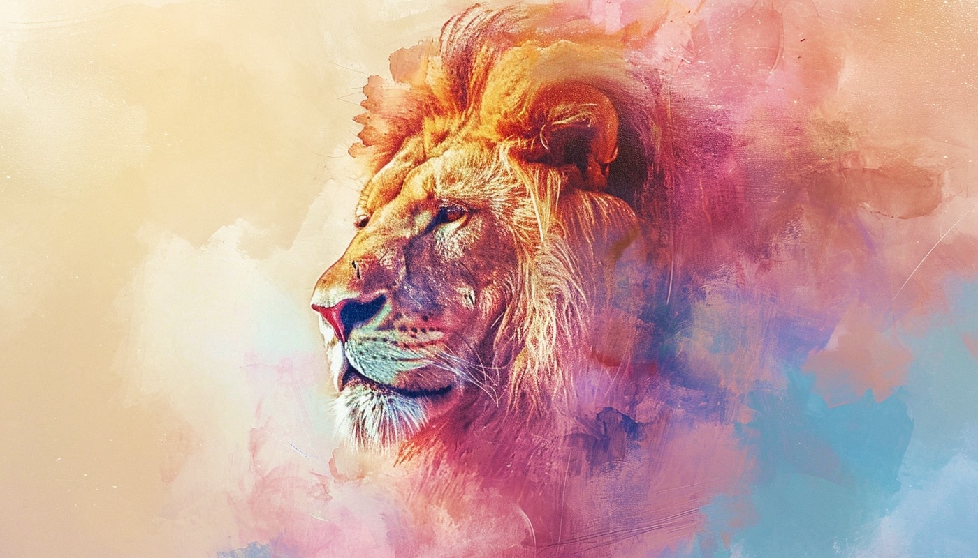 Lõvi tähtkuju illustratsioon
