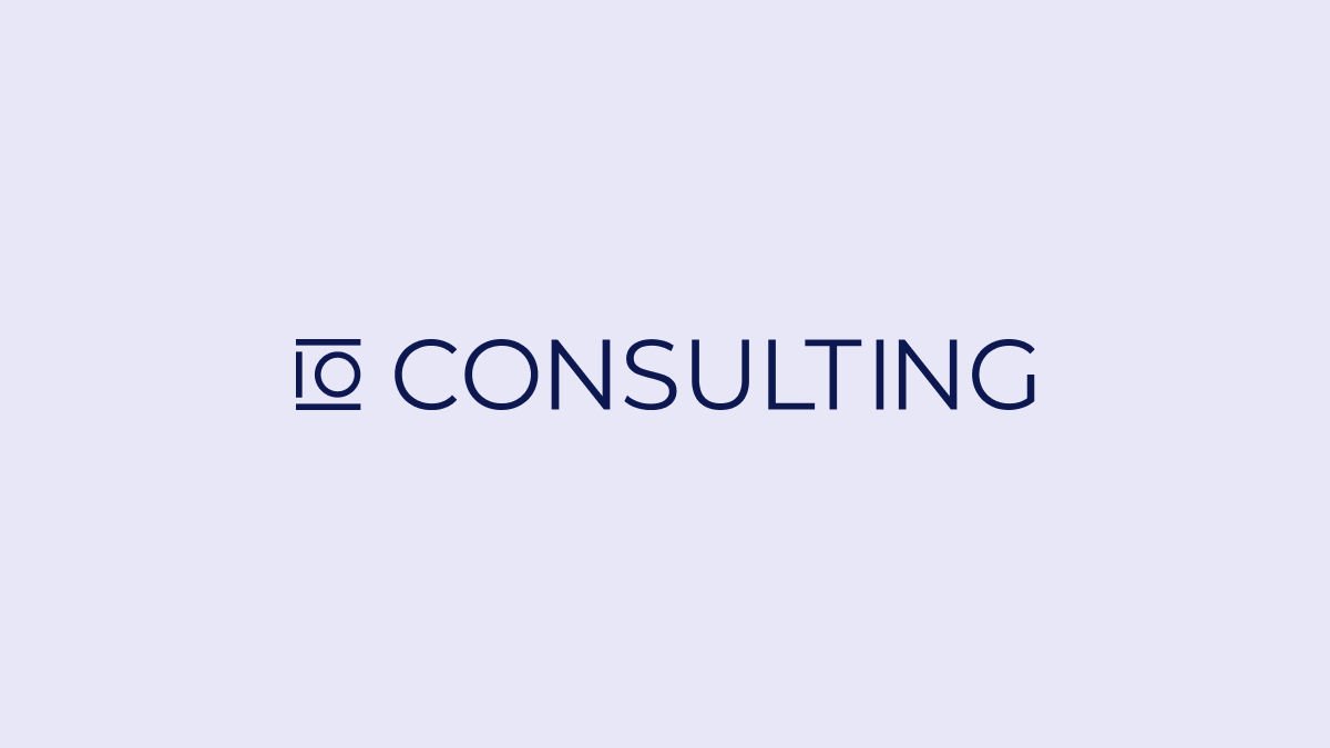 IO Consulting logo kujundus