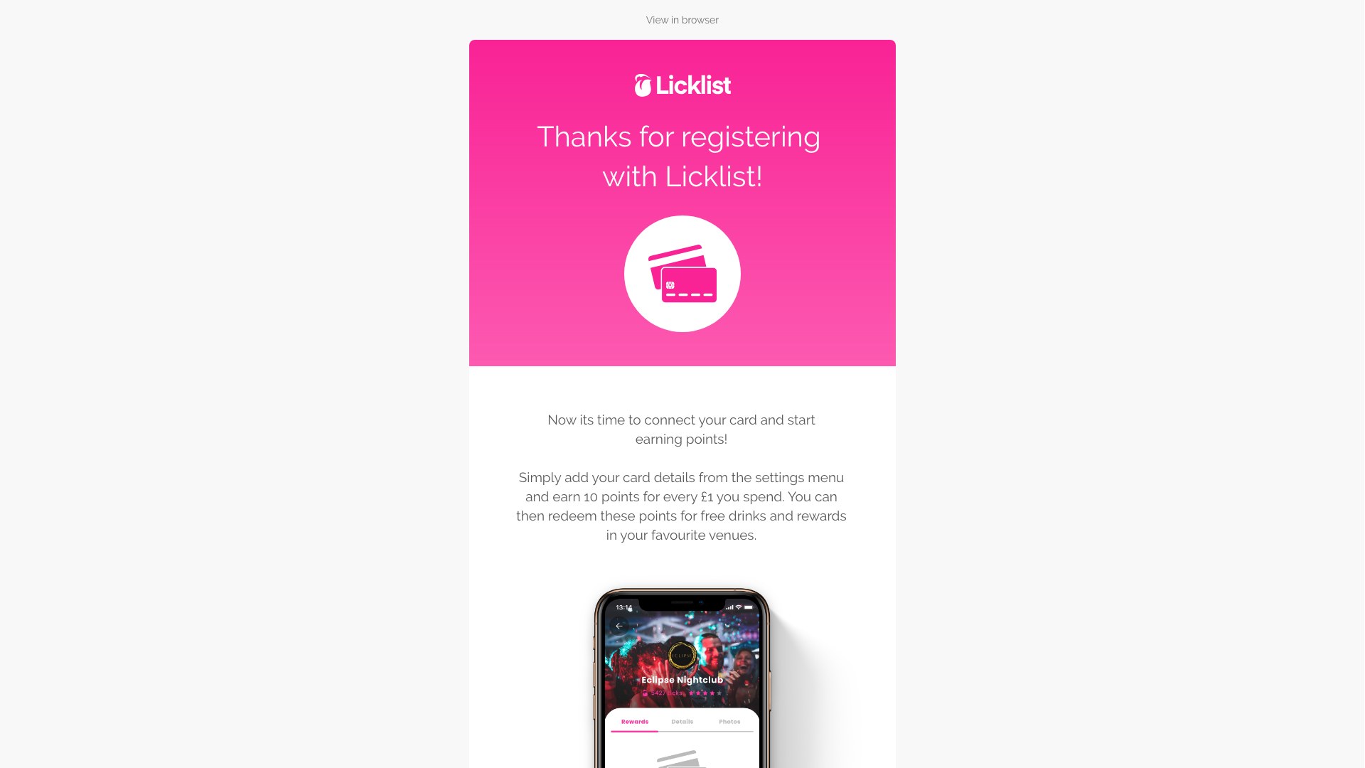 System notification e-mail design