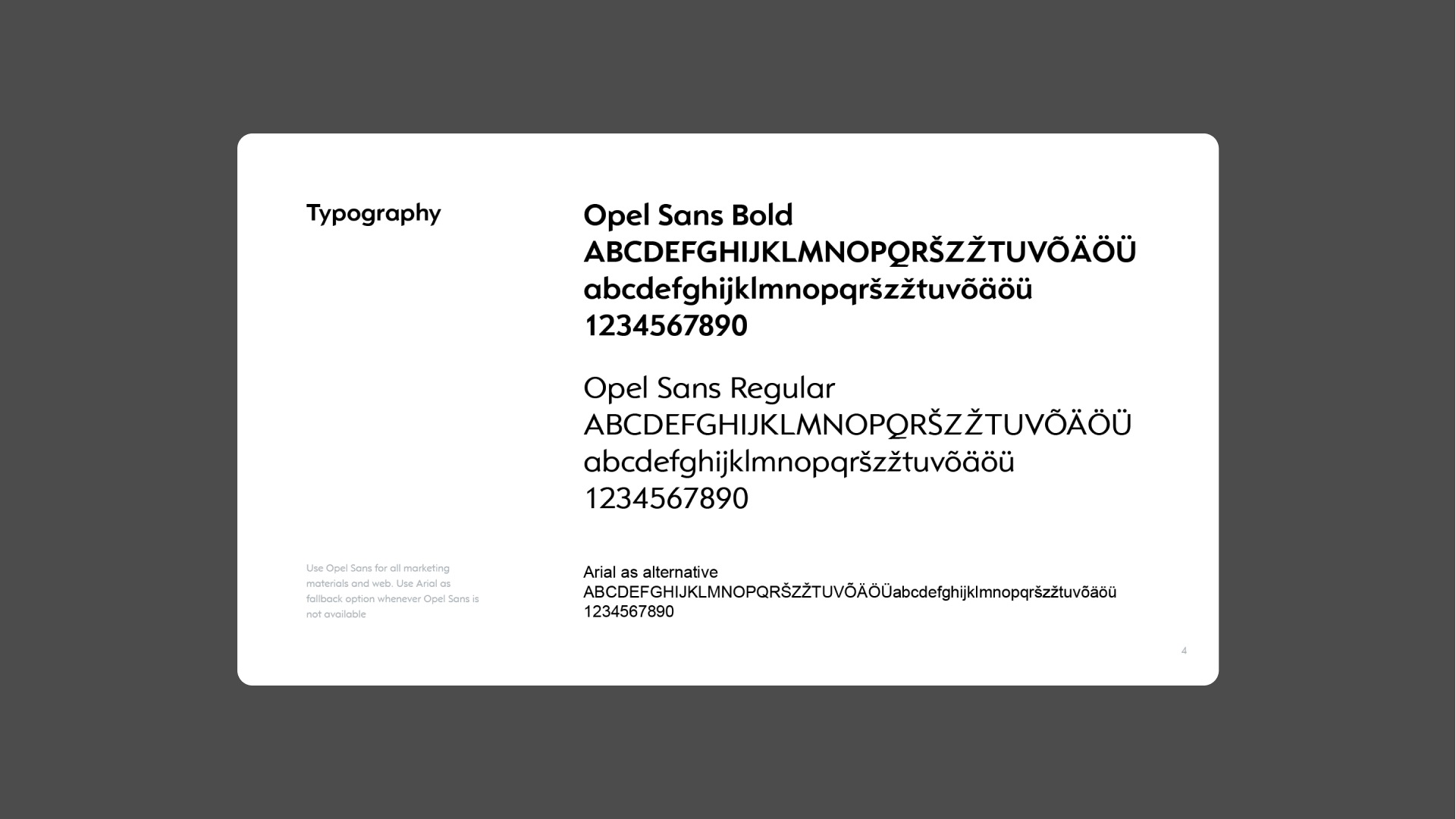 Brandbook typography