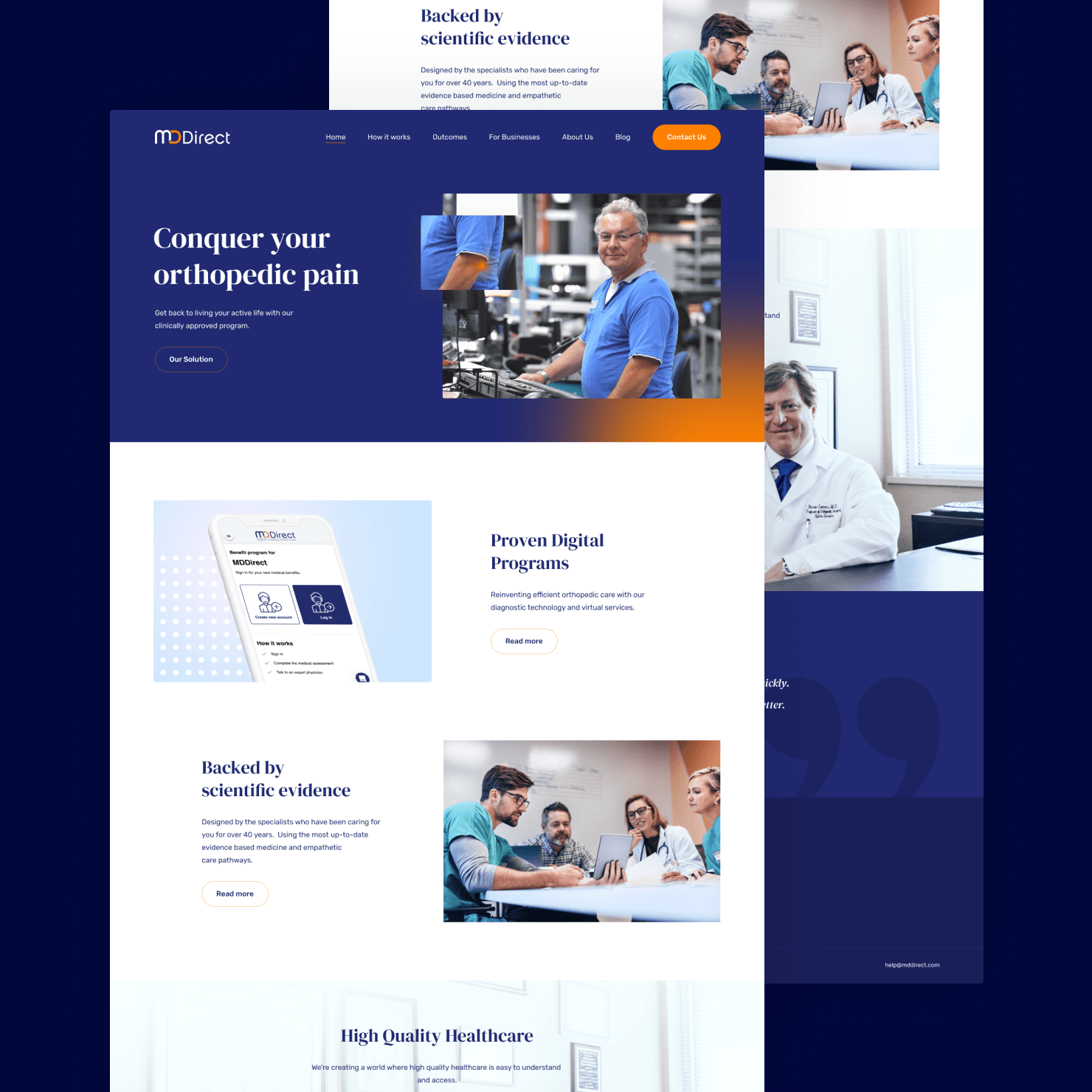 Webdesign Medical website design