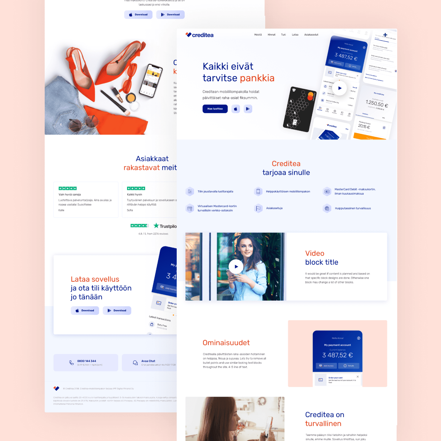 Webdesign Fintech website design